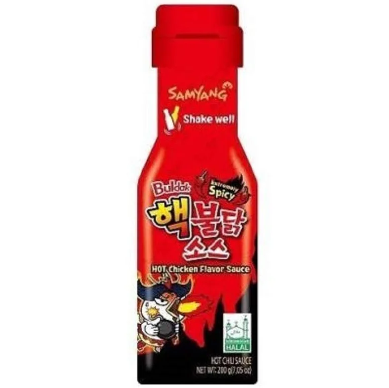 Double Spicy Chicken Flavor Sauce 200g Bottle Style Noodle Mix Noodle Spicy Sauce Samyang Buldak 2x Hot Chicken Flavor Sauce