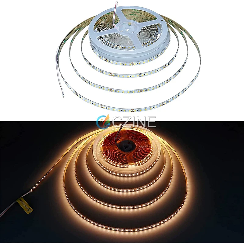 High Lumen CRI70 DC12V/24V 10W LED Strip Tape Light 120leds/m SMD 2835 Flexible Led Strip