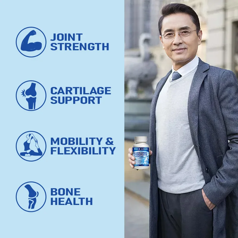 Glucosamine Chondroitin MSM and Turmeric Supplement - Joint Support Supplement with Boswellia & Glucosamine Sulfate 1500 mg