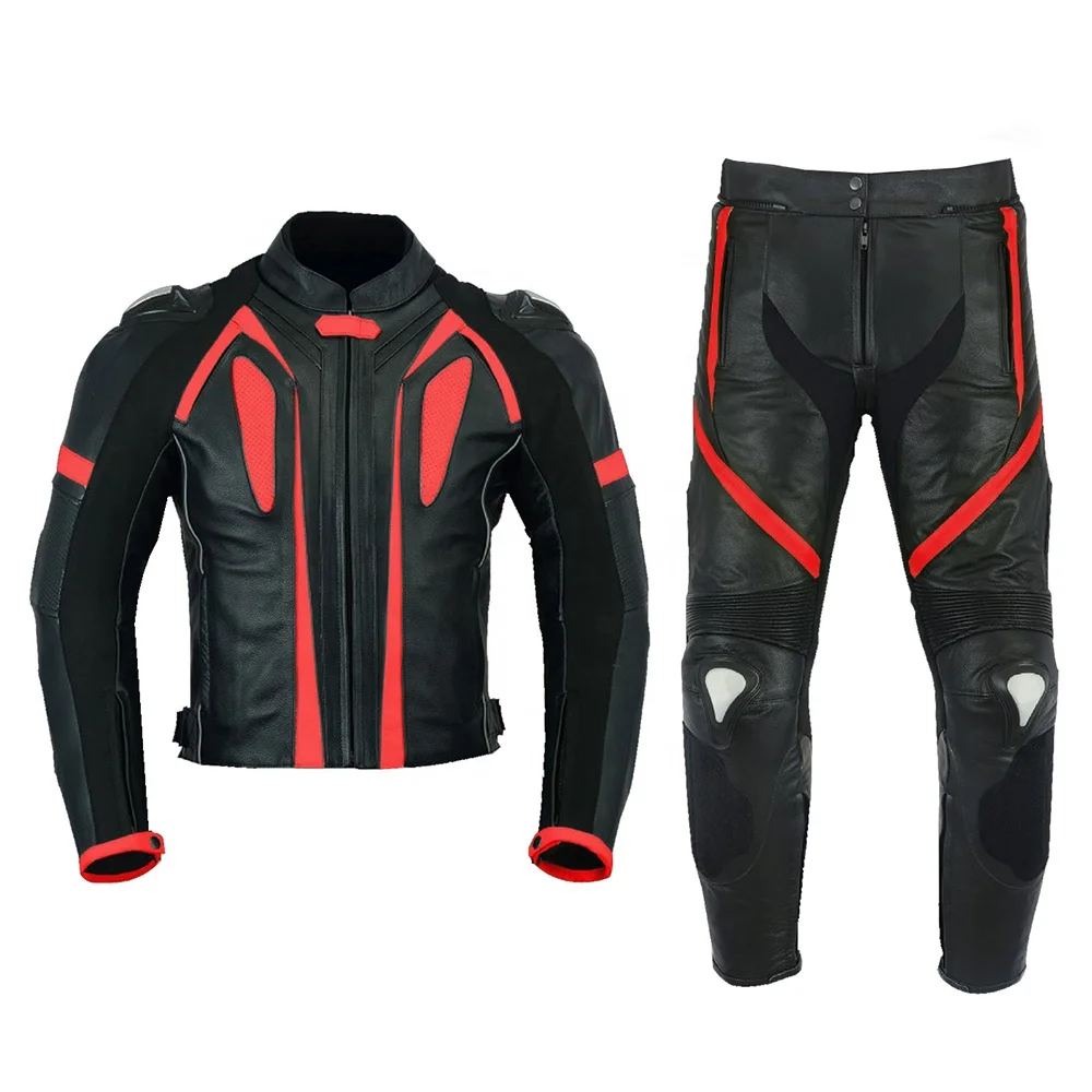 Motorbike Leather suits racing suits Motorcycle Motorbike leather Racing suits Black/White/Red