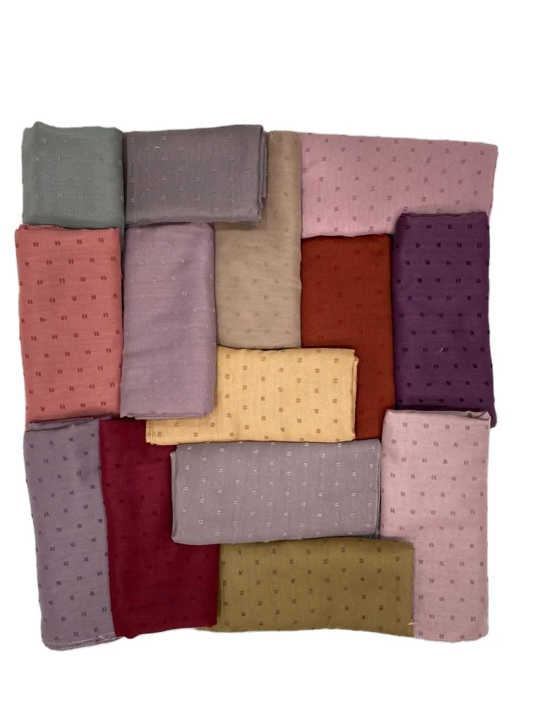Women Cotton Hijab Dotted Pattern High Quality Shawl Traditional Islamic Clothing Muslim Wear Scarves Multi Color Options Whole