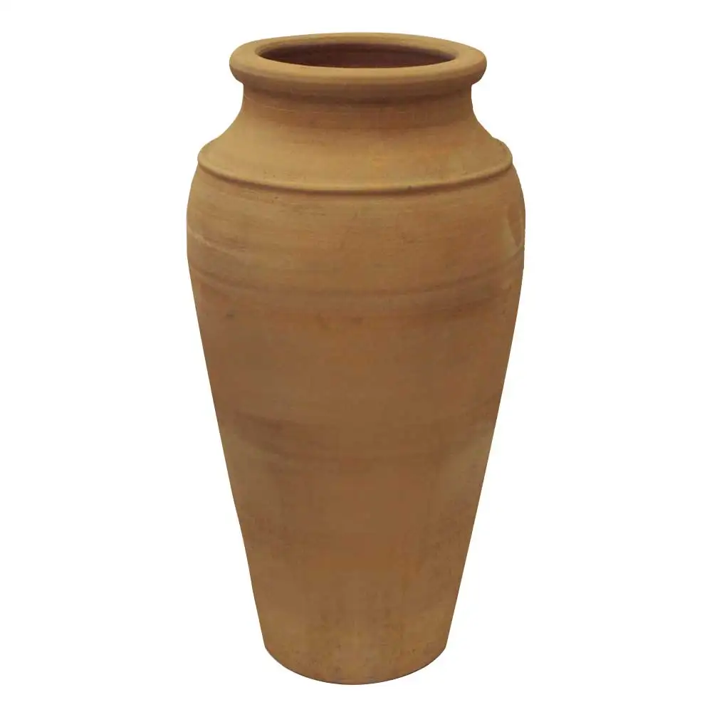 Best Hand Carved Terracotta Planter Pot, Wood Style Clay Pot for Gardening, Wholesale Large Small Clay Terracotta Pots