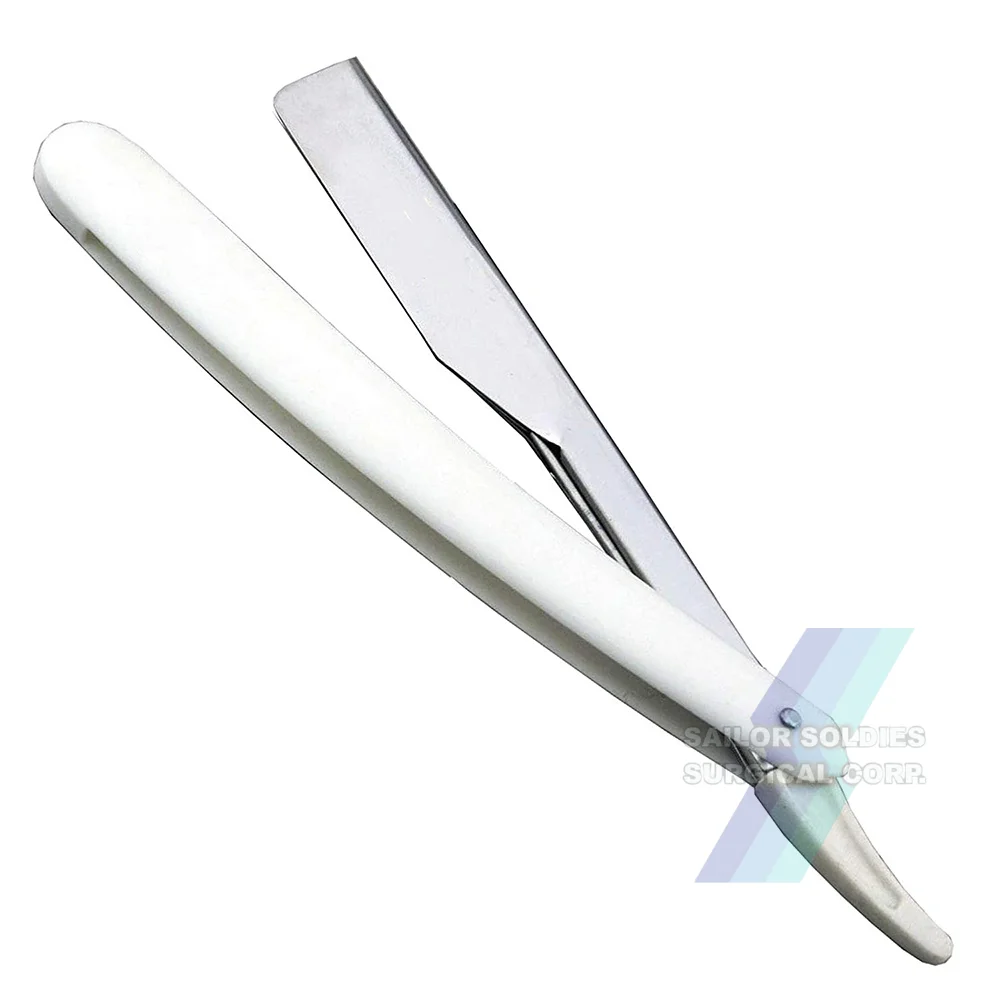 Barber Shaving Razors Stainless Steel Single Blade Razors Satin Finish Salon Use Shavers And Hair Removal Razor