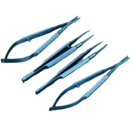 Catastrophe Round Handle Micro Scissor with TC/Tungsten Carbide / Straight/Curved Length 15 cm / Stainless Steel by UAMED LTD