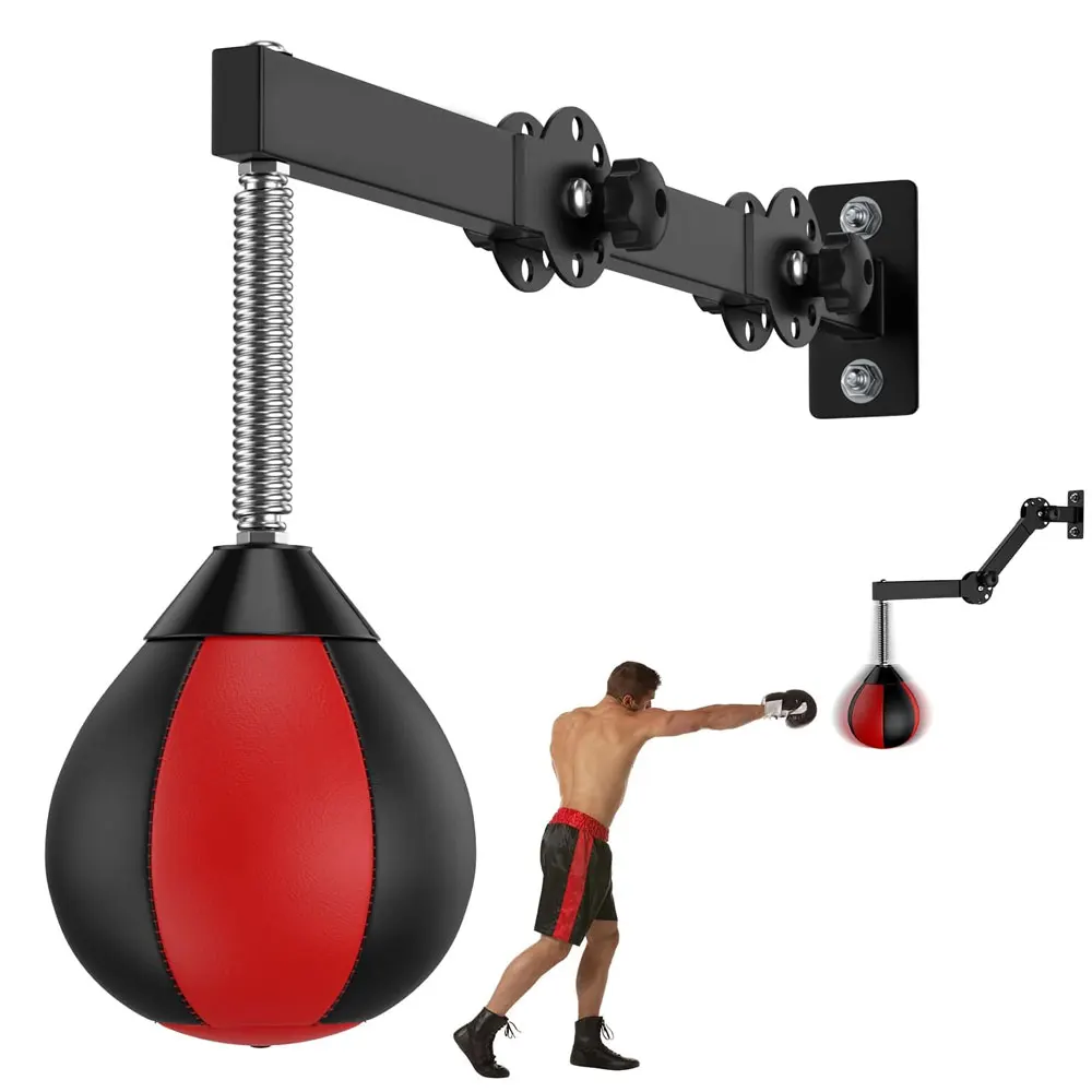 Customized Made Speed Bag Boxing Punching Bag Wall Mount Height Adjustable & Fold Speed Bags For Boxing BY ABDULLAH MARTIAL ARTS