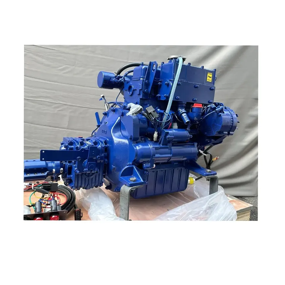 Sinooutput 2-stroke lifeboat engine 380J-3 with 20KW and ZF gearbox ZF12M with RS certificate