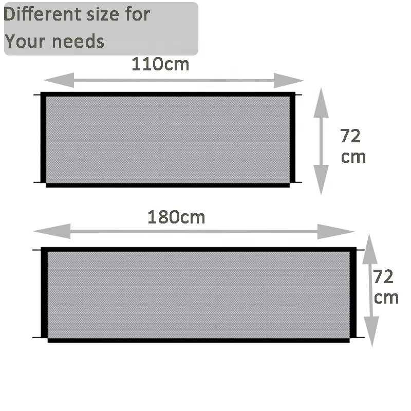Portable Folding Pet Isolation Gate Separation Pet Barrier Guard Baby Isolation Net Mesh fabric Pet Fences Gate
