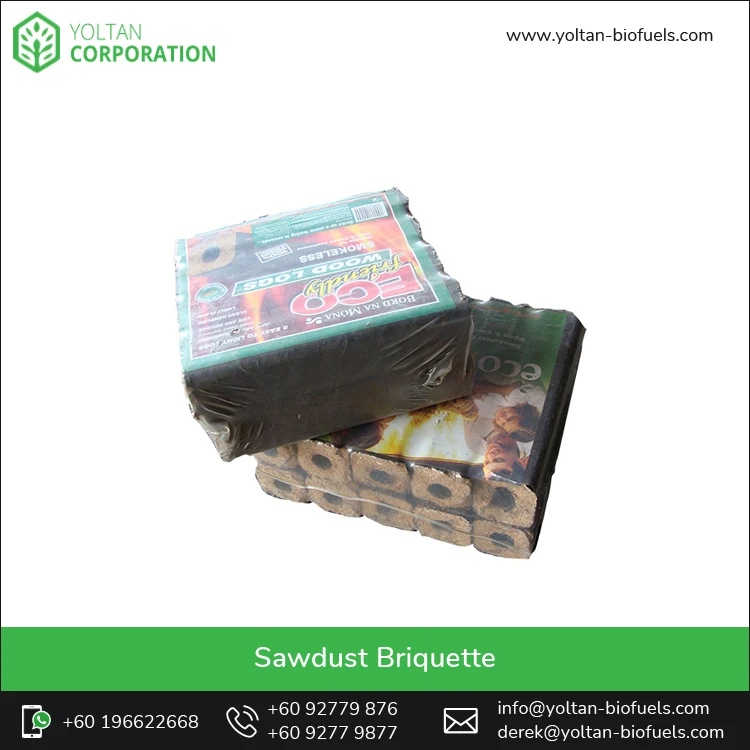 Hot Selling Highest Quality Low Smoke 220mm Length Sawdust Made Briquettes at Genuine Wholesale Price