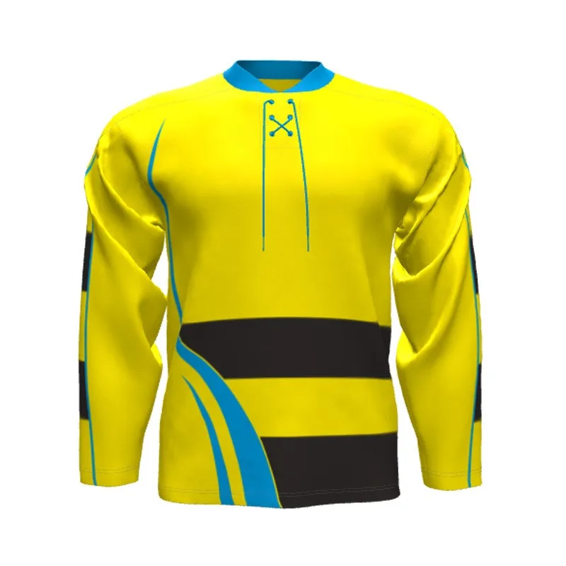 Custom Print Team Name Number Ice Hockey Quick Dry Fabric Ice Hockey Jersey