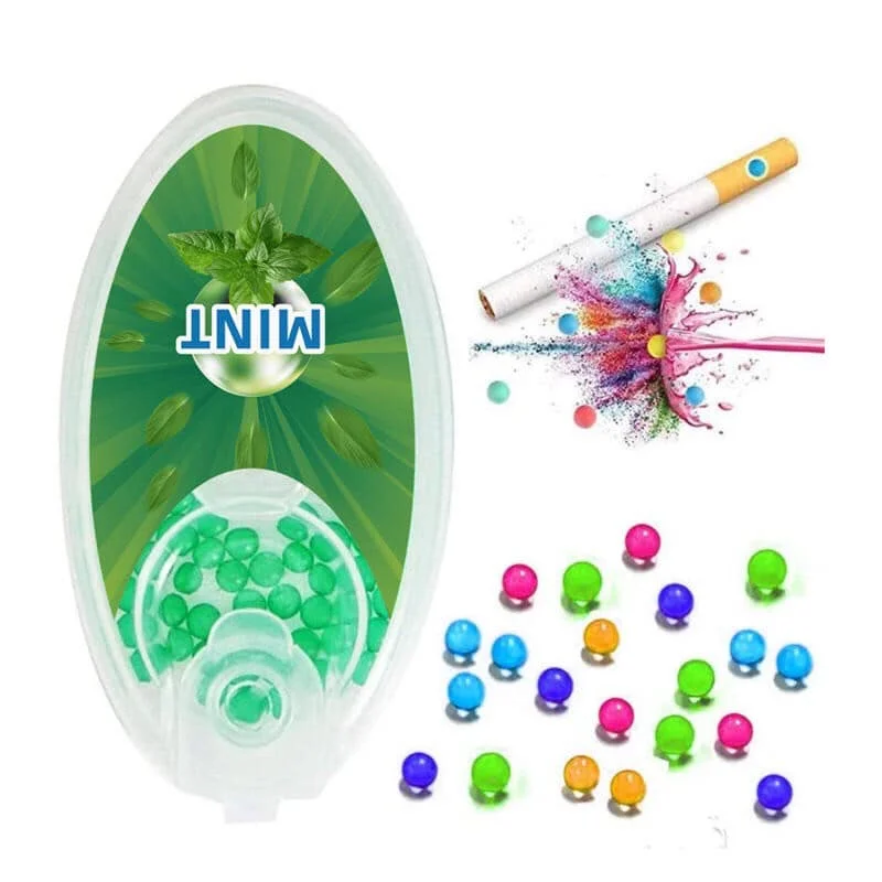 hot sell new designed box packed 2.8mm/3.0mm/3.25mm  Menthol Flavor Capsules