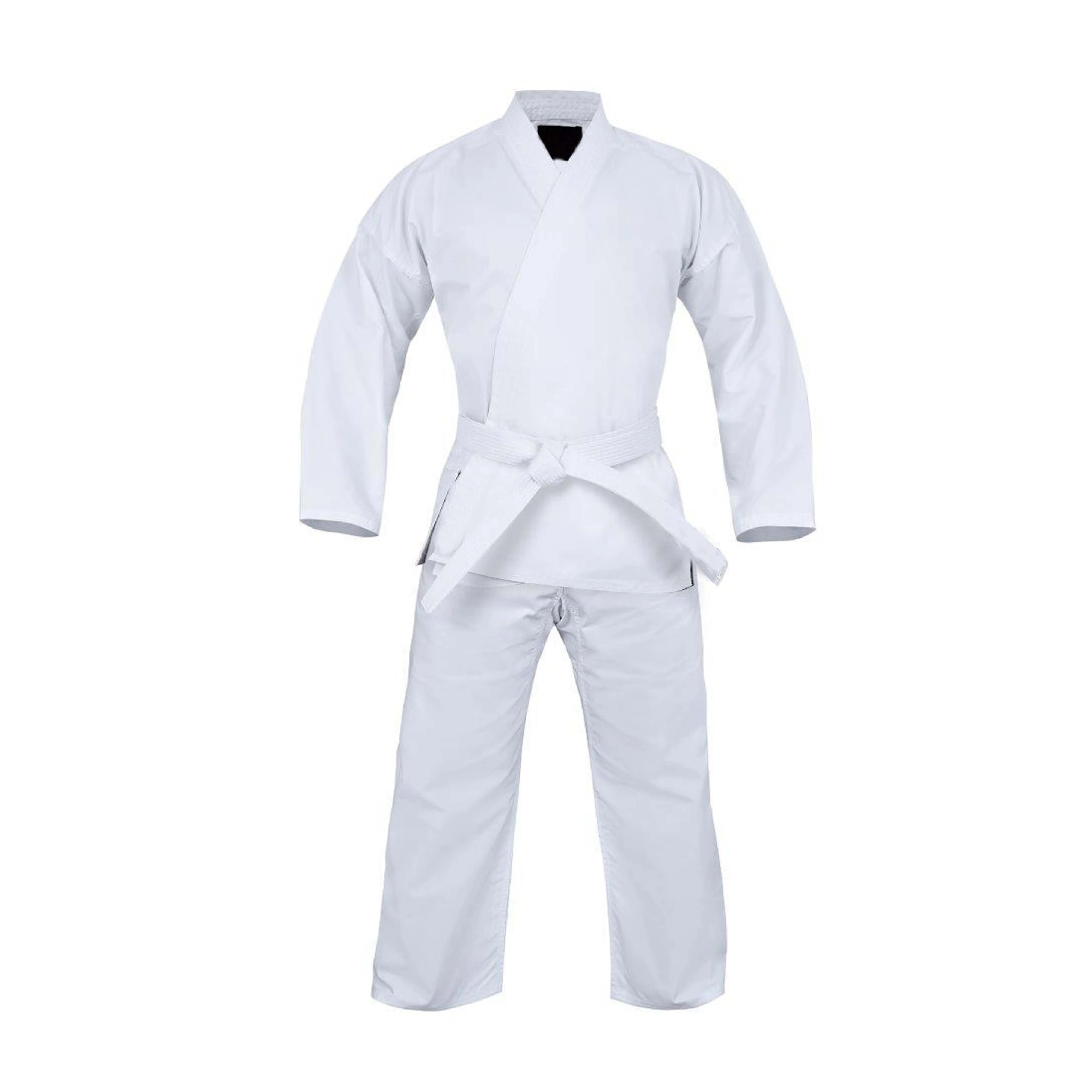 OEM Taekwondo jiu jitsu gi training equipment Light weight Martial Arts Suits White traditional sport karate uniform For Adults