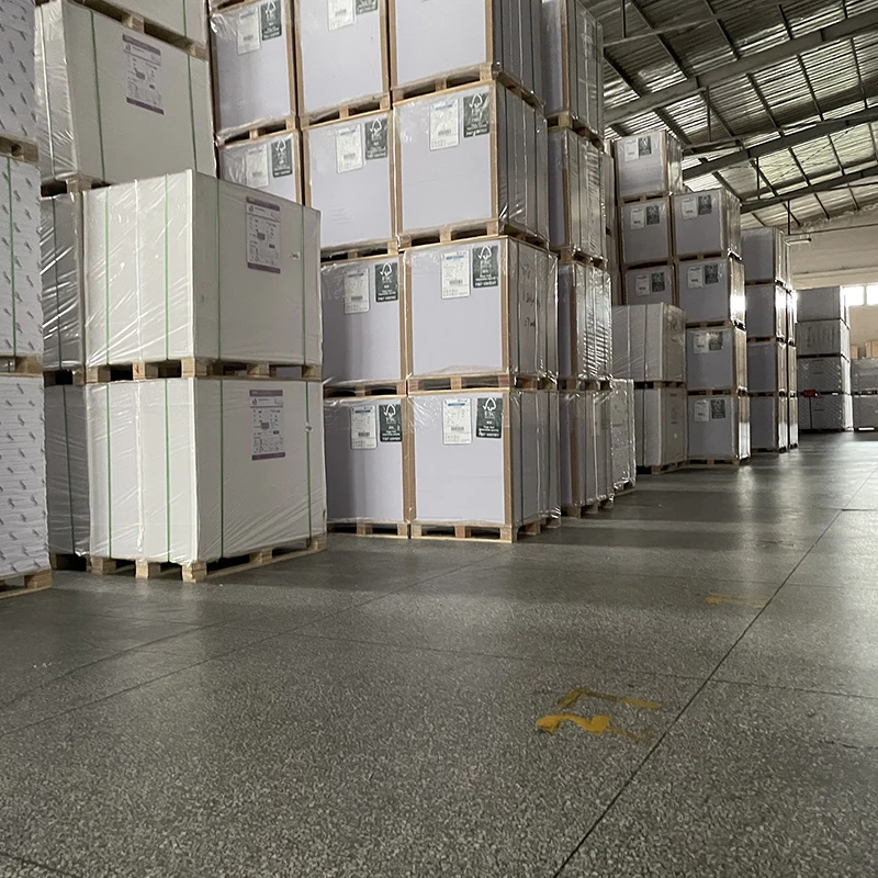 Manufacturer Cheap Price Good Quality  C2S Art Paper Customized Size Free Samples Fast Delivery White Card in sheet