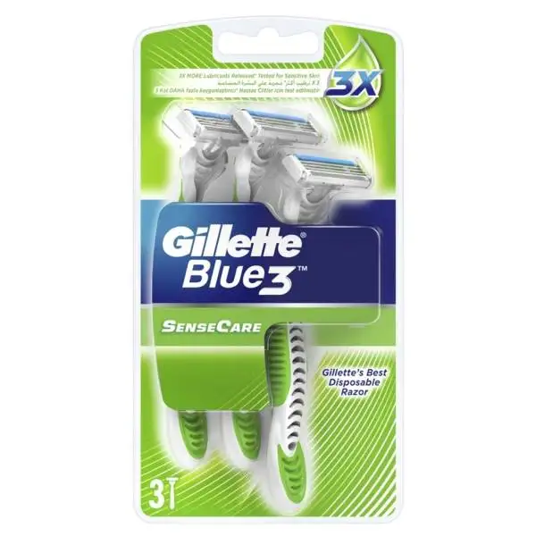 Gillette blue 3 sense Уход 3 шт.