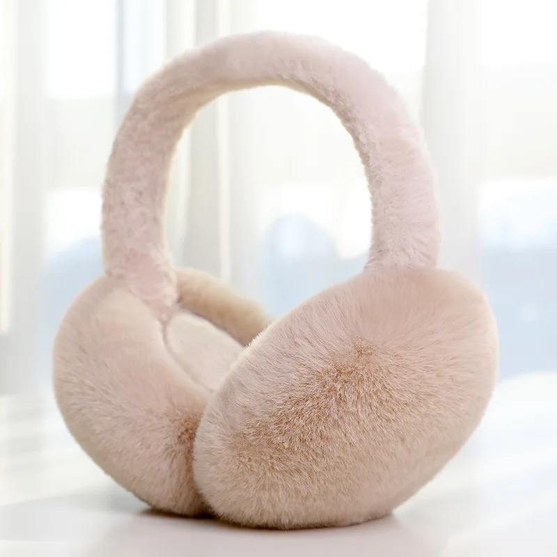 Unisex Australian Merino Sheepskin Fur Earmuffs Plush Furry Ear Cover Warmer Winter Outdoors Real Australian Merino Sheepskin