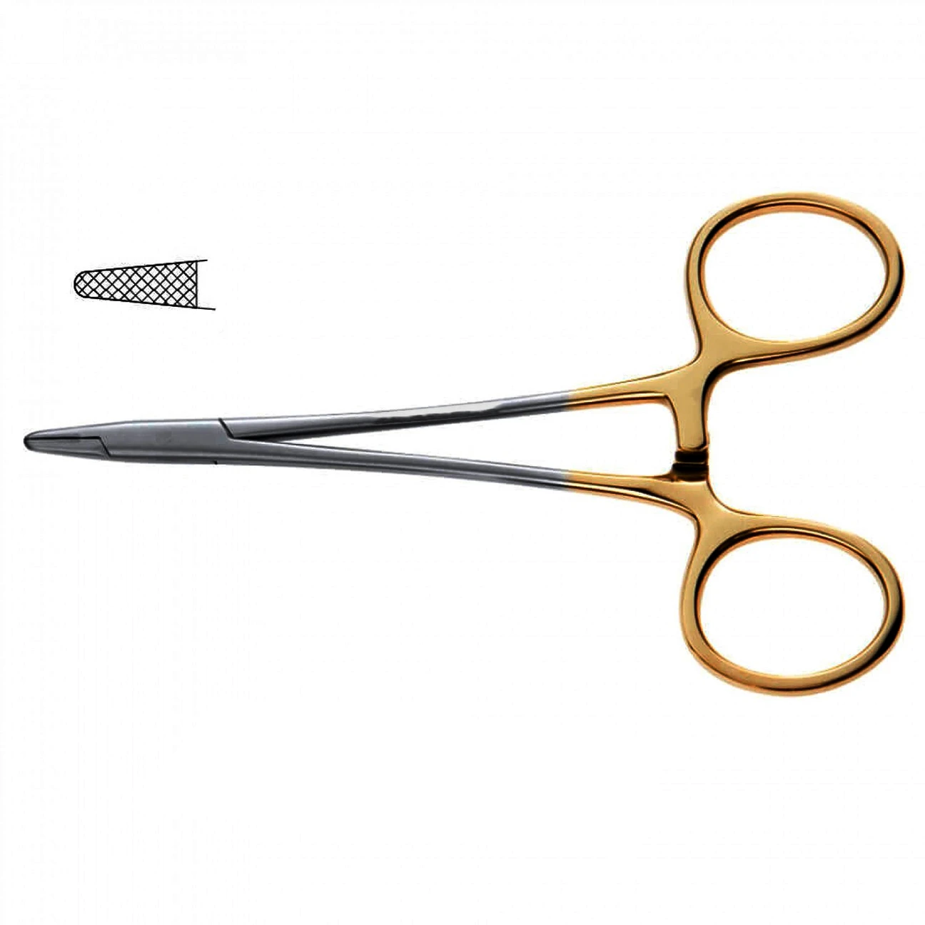 2024 Wholesale Dental Castroviejo Needle Holder Gold Inserts Implant Surgery Instruments Dental Needle Holders OEM service