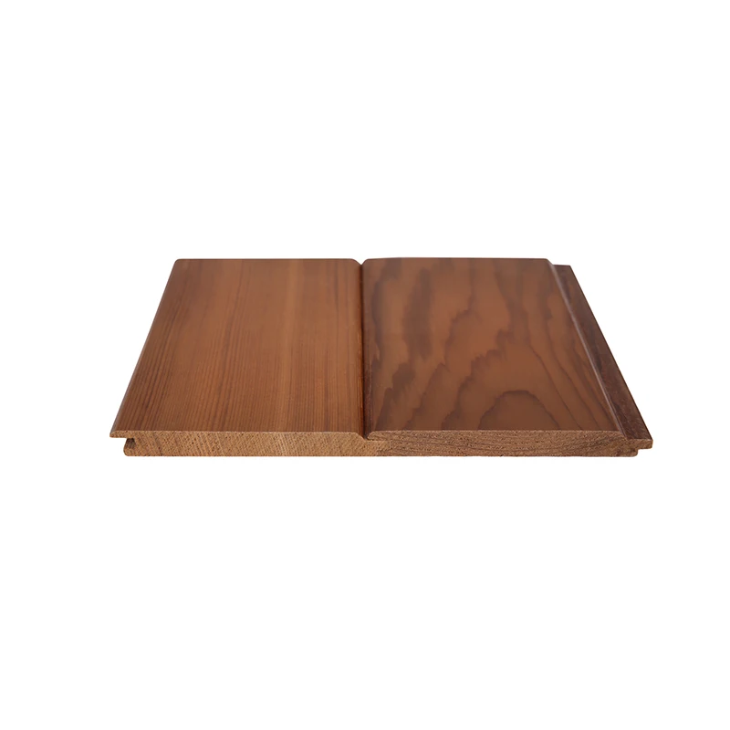 Wholesale Decoration Wooden Board Red Cedar Outdoor Exterior Cedar Cladding Shiplap Wood Siding Hotel Exterior