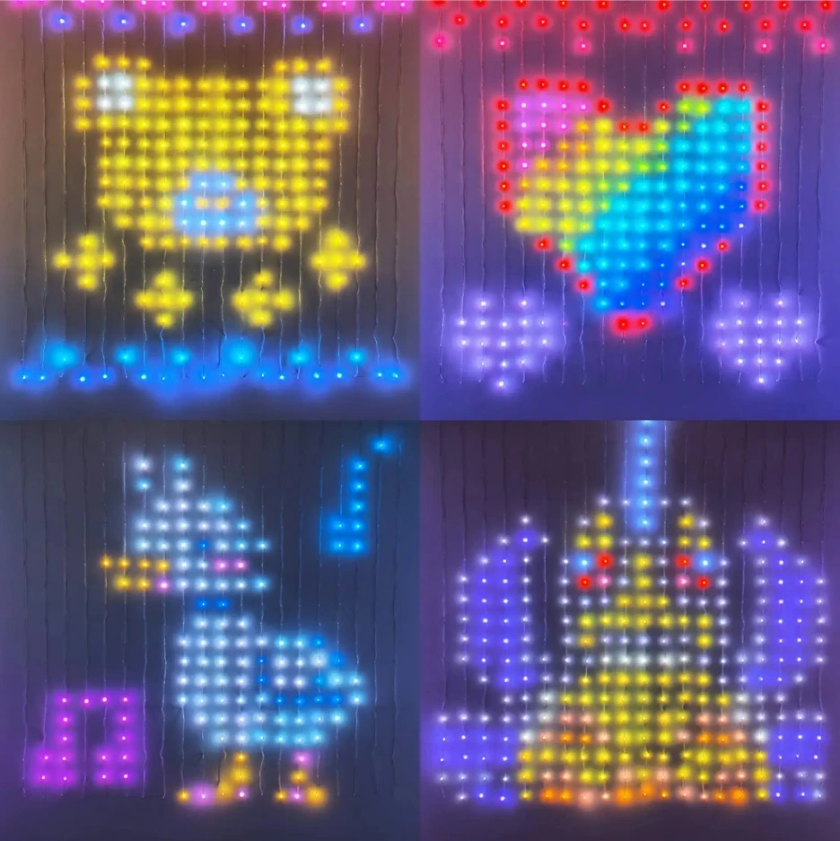 Цветная занавеска RGB