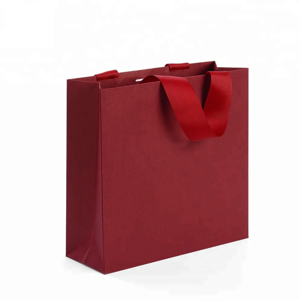 Custom personnalis logo laser cut craft jewelry watch cosmetics beauty paper shopping bag packaging small gift bags
