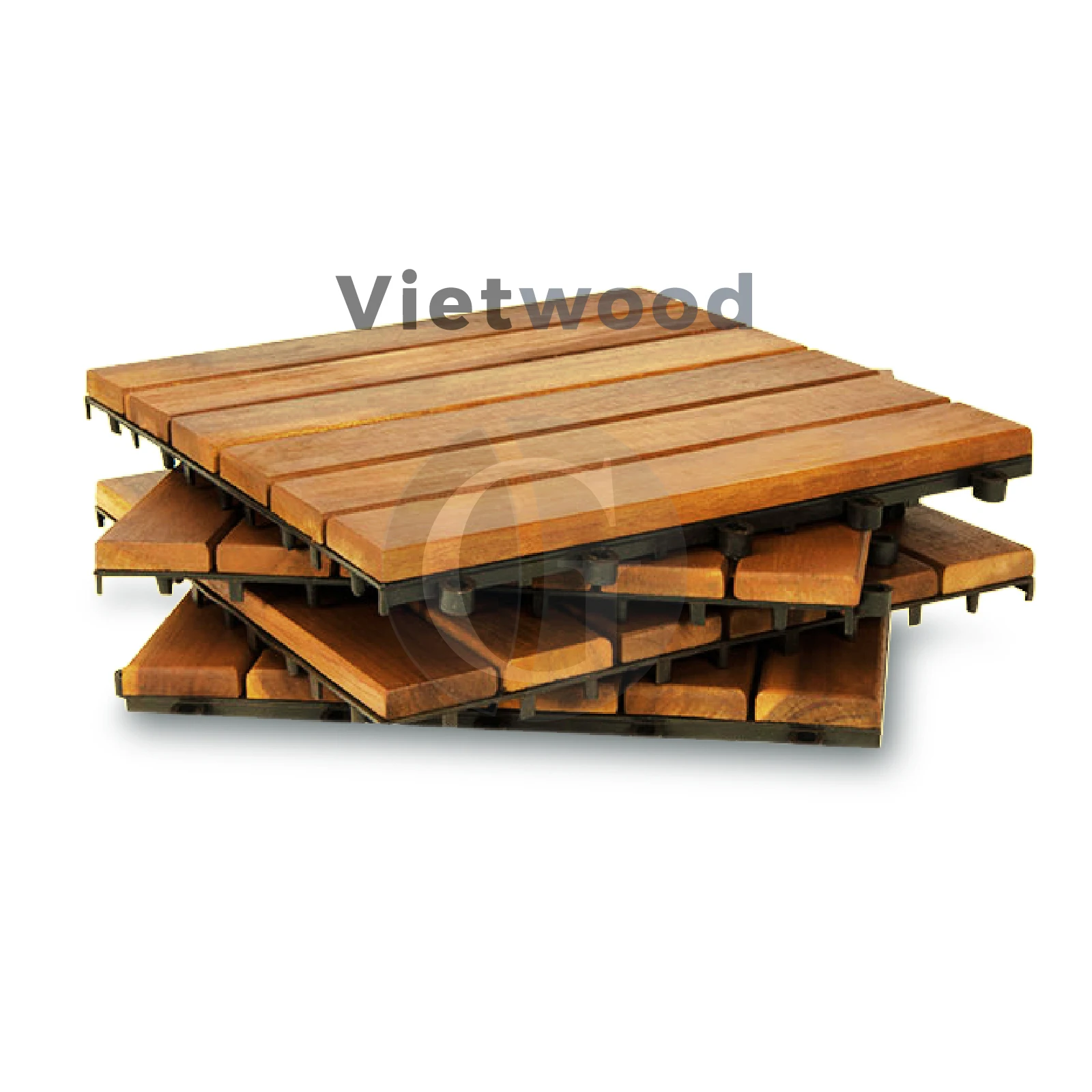 Acacia Wood Interlocking Deck Tiles for Outdoor Patio and Floors Flooring In Stock Ready Export