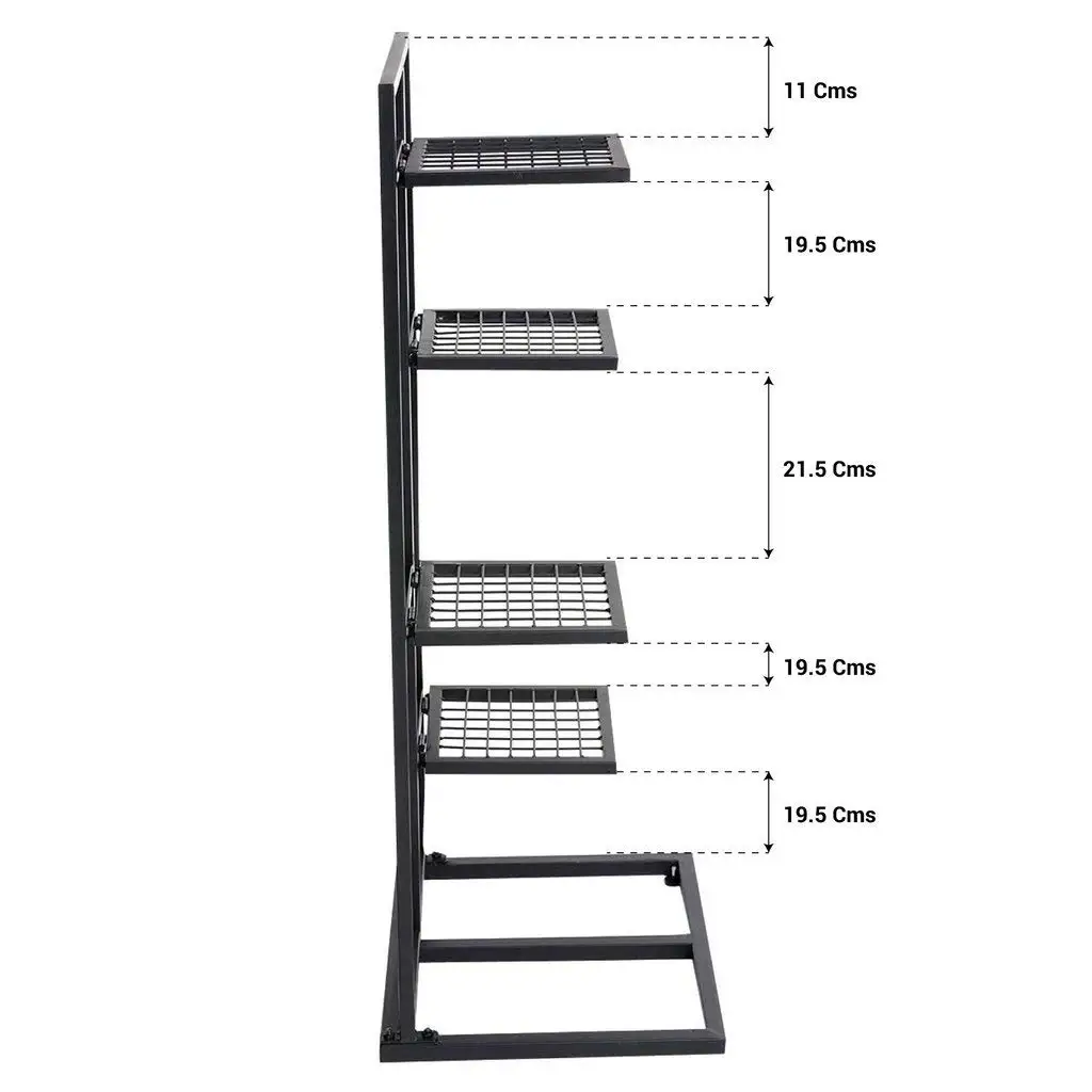 Contemporary Multi-Tier Indoor Outdoor Plant Stand Rack Flower Pot Display Shelf For Home Hotel Balcony Indoor and Outdoor