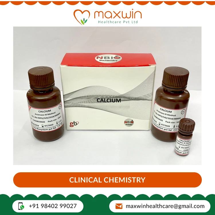 Leading Supplier of Calcium Reagent -2 x 50 ml-Arsenazo III Method Laboratory Diagnosis Reagent Test Kit Set with Custom Logo