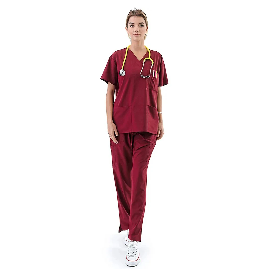 Best Supplier For Nurse Scrub Suit Nursing Uniform Sets Medical Scrub Cotton Polyester Nurses Dress Uniform Hospital