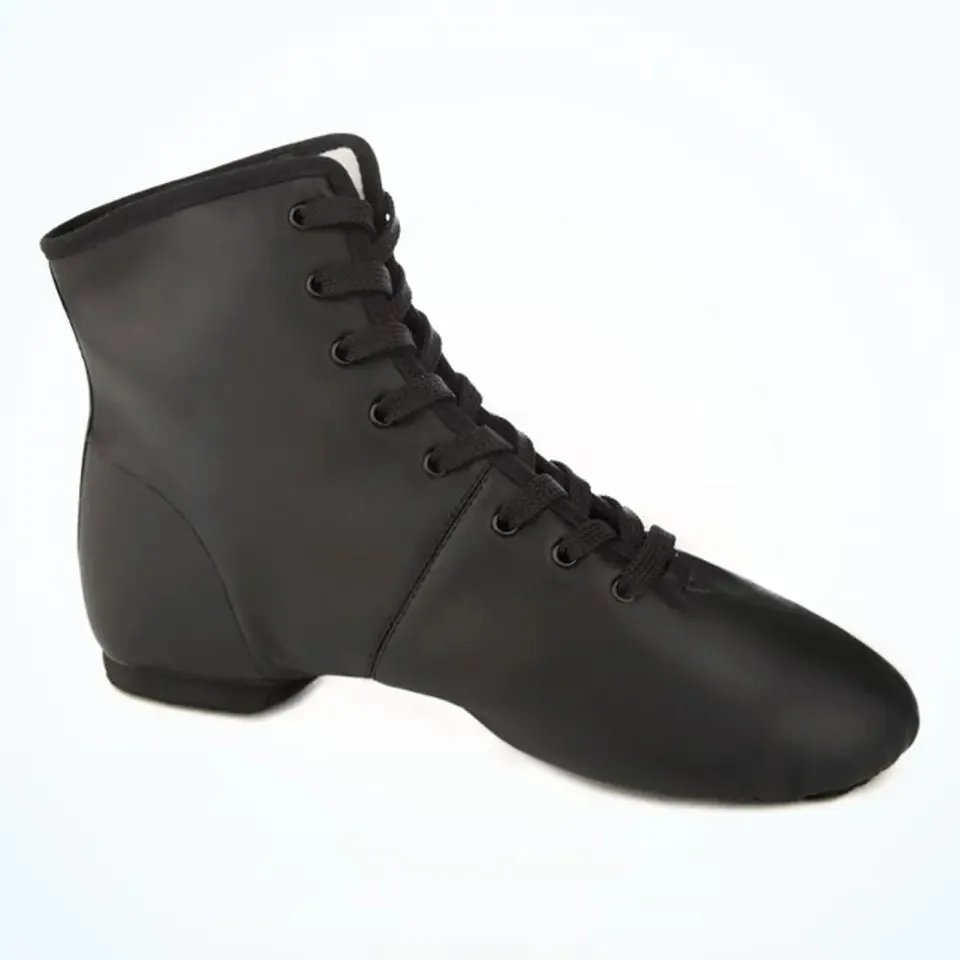 Dancing Shoes Custom Your Logo Soft Leather Upper Constructed With Nylon And Spandex Foam Cushioned Heel