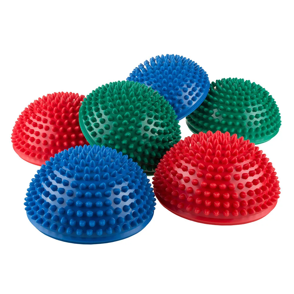 Compact Spiky-Textured Hedgehog Ball for Physical Therapy for Balance Balls & Half Balls Training