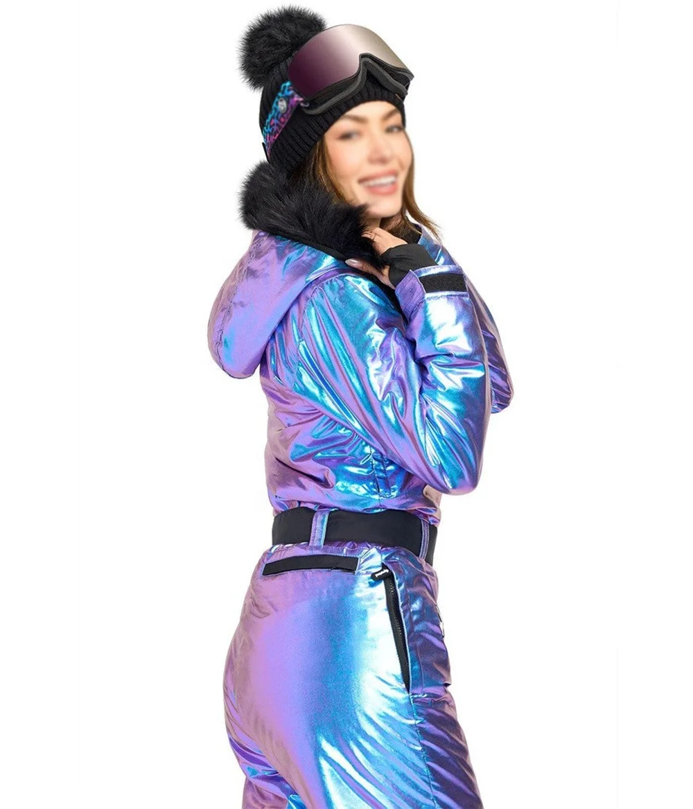 Winter One Piece Ski Suit Women Snow Waterproof Jumpsuit Custom Design Women Snow Ski Suit Men Snowboard Insulated Ski Jacket