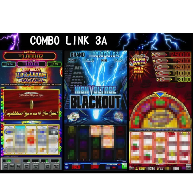 2024  Combeo link 3A BLACKOUT  city  / Super Wheel / Fire ball lol Vertical  game  arcade WMS550 POG game board factory