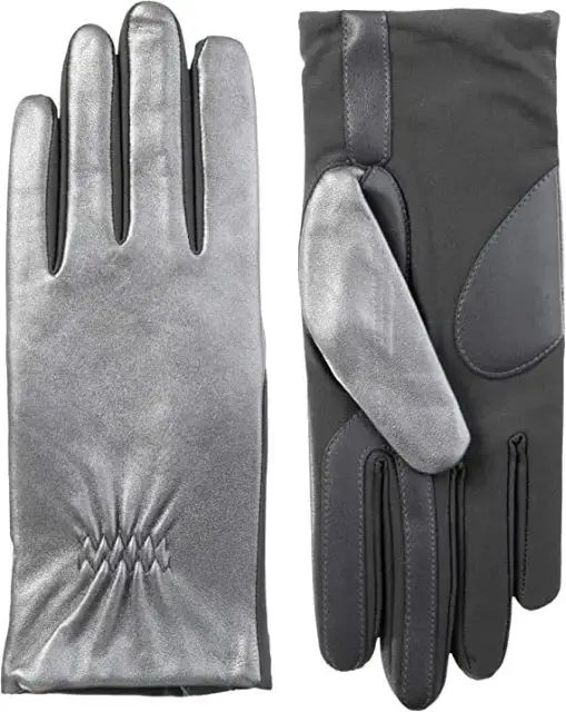 Женские классические эластичные кожаные перчатки с сенсорным экраном для холодной погоды, модные перчатки с флисовой подкладкой, перчатки по индивидуальному требованию