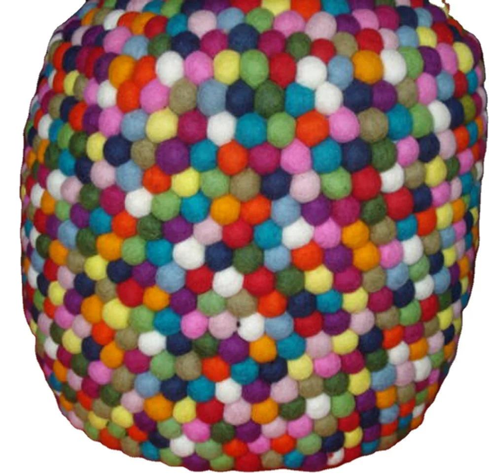 Felt Ottoman/Handmade Felt Ottoman