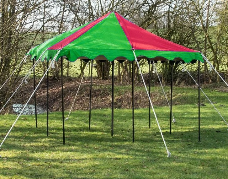 8x8 Sq. meter Sturdy Square Tent for Medieval Reenactment, Faire, and Camping - Authentic Design, Durable Materials, Easy Setup