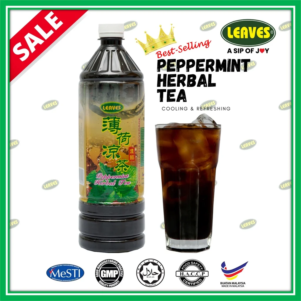 Leaves Sarawak Tea Syrup Concentrate | Sirap Concentrate Teh C Special Sarawak | PEPPERMINT HERBAL TEA SYRUP - 1Litre