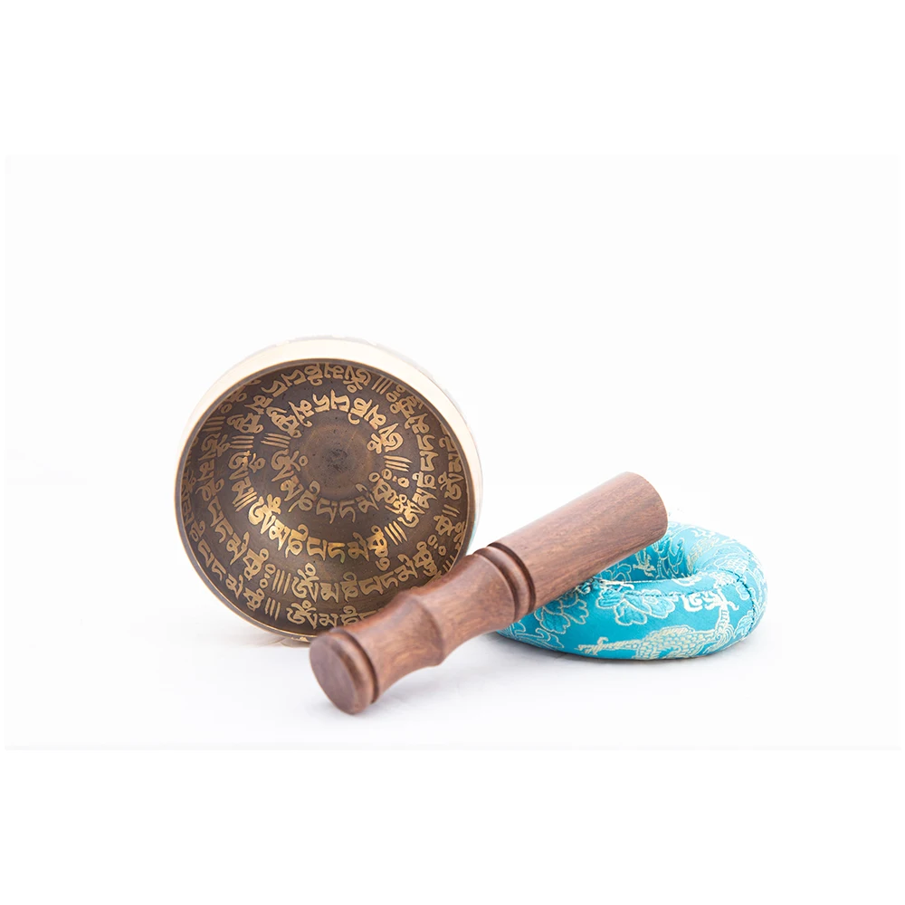 New Arrival Hand Hammered Tibetan Singing Bowl Used For Chakra Healing With Wooden Mallet And Silk Pillow Buy At Best Price