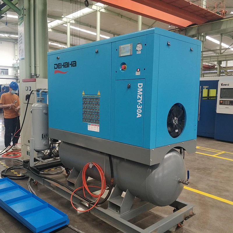 Профессиональный промышленный воздушный компрессор, оптовая продажа с завода, бесшумный роторный винтовой воздушный компрессор, 22 кВт, 30 л.с.