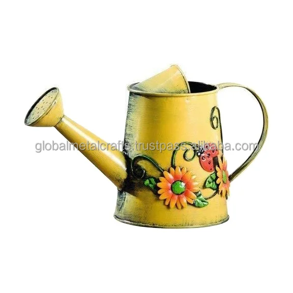 decorative sunflower Metal Watering Can, Garden Watering Can,