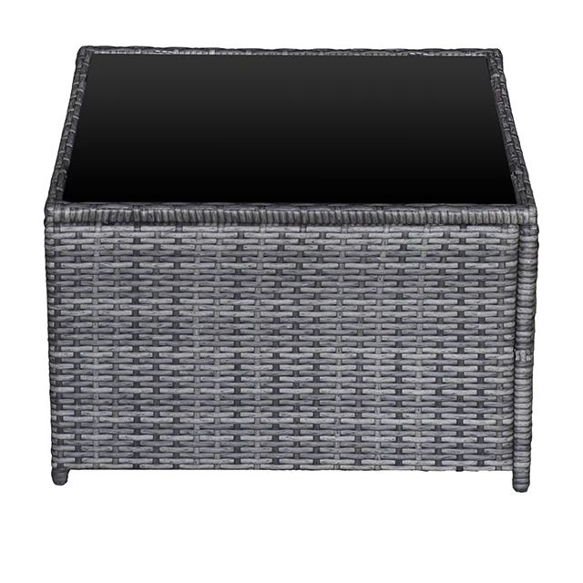 Modern design outdoor sofa set sectional steel frame wicker furniture with cushion