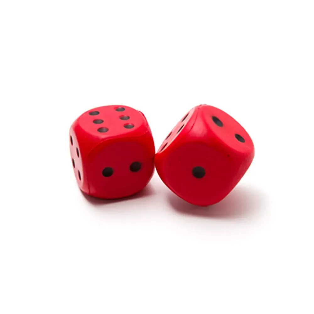 Promotional Toy Stress PU Foam Dice Soft 6 Sided Dice Cube for Early Learning Math Activities Group Games