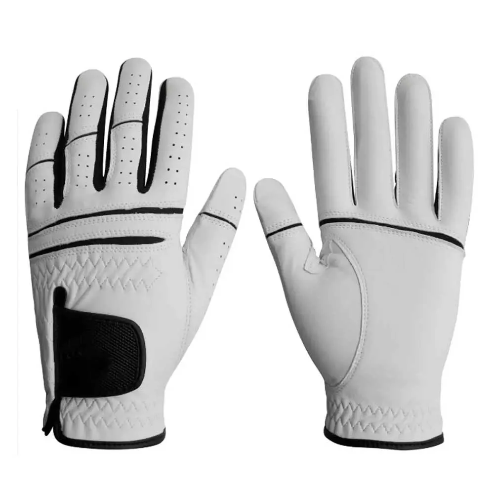 Factory Direct Sale Custom Logo Cabretta Leather Golf Glove Soft Full Color Breathable Sports Gear for Hands Fashion Style