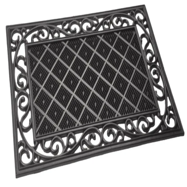 Premium Unique Durable Rubber Door Mats from India PIN Logo Pattern Floor Mat for Home or Office Entrance