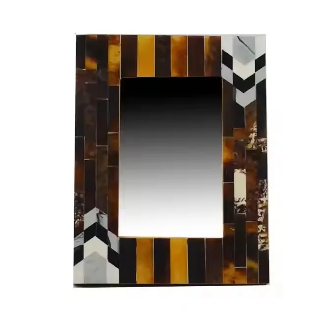 Horn look Epoxy Resin Inlay Photo Frame Vintage Floating Photo Frame Wall Decor Antique Resin inlay picture frame gift Items