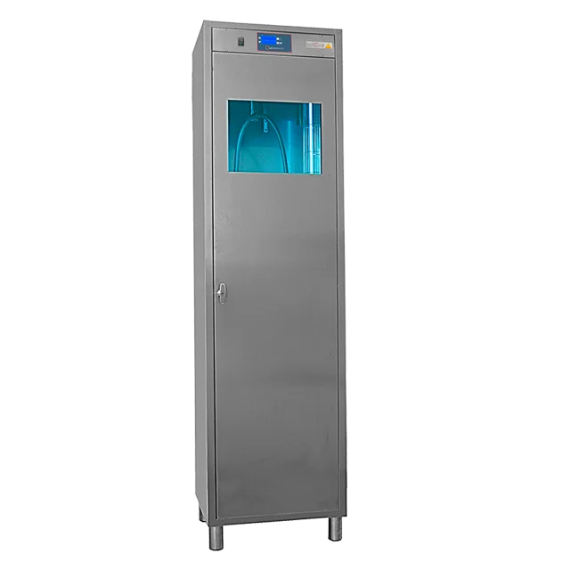 UV-C Disinfection Cabinet AISI 304 S.S. 310W for Endoscopic probes Holders 99.99% Disinfection Made in Italy