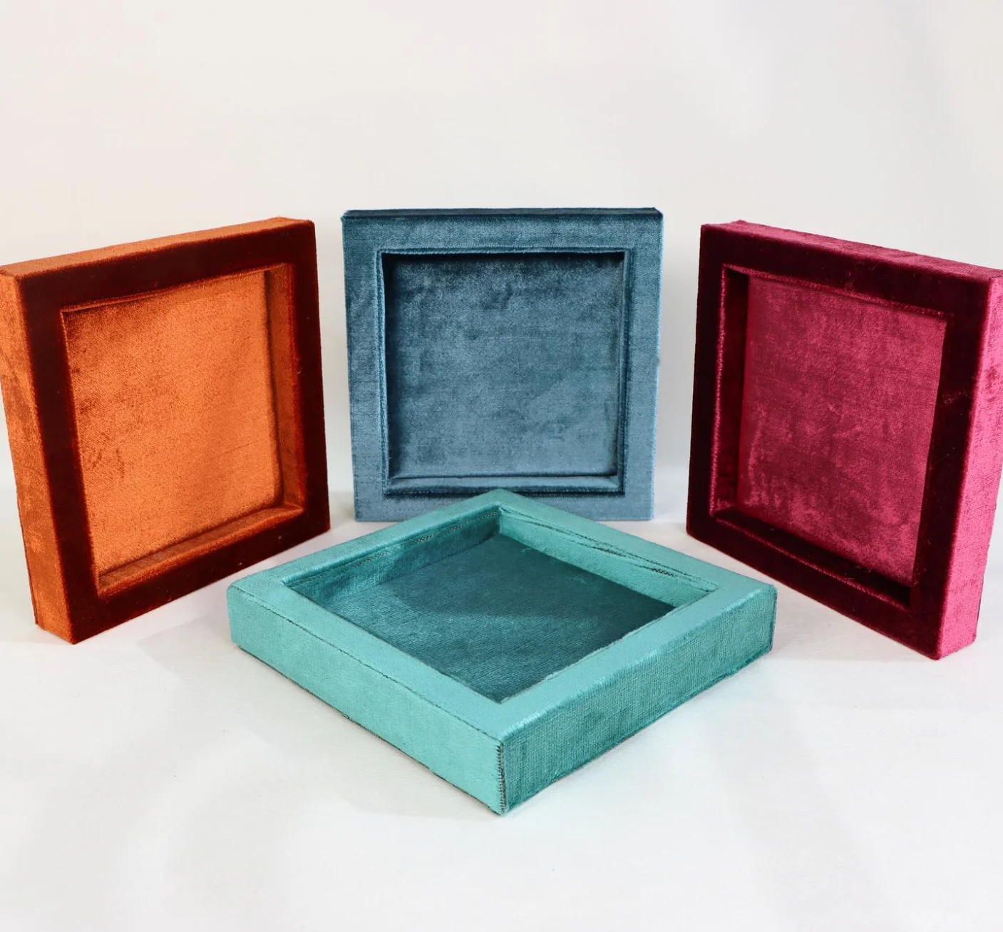 Custom velvet jewelry display stand Custom jewelry tray ring tray manufacturers