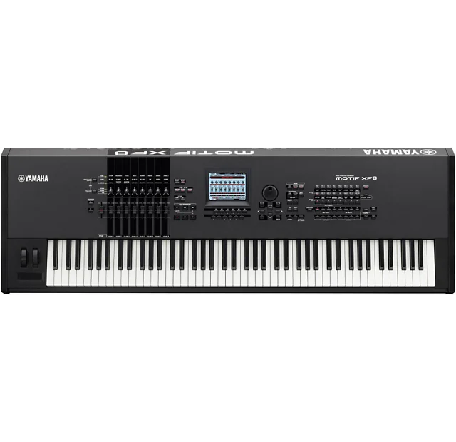 YAMAHAS Motif XF8 88 key piano keyboard synthesizer Workstation ESSENTIALS BUNDLE w Case Stand & Benc-h