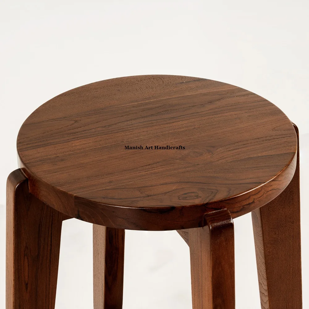 Hot Selling Modern Luxury High Quality Bone Inlay Console Solid Wooden Rattan Stool Ottomans for Apartment Living Room Furniture