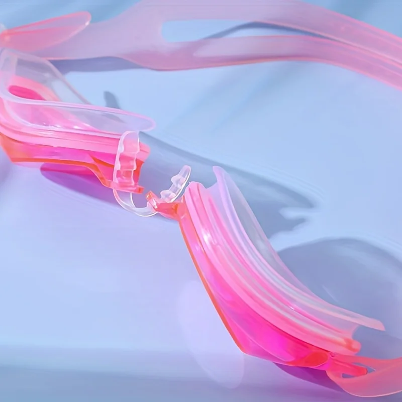 Adults Kids Adjustable Swimming Diving Glasses With Nose Clip Ear Plugs Waterproof Anti Fog No Leaking Swimming Eyewear Goggles