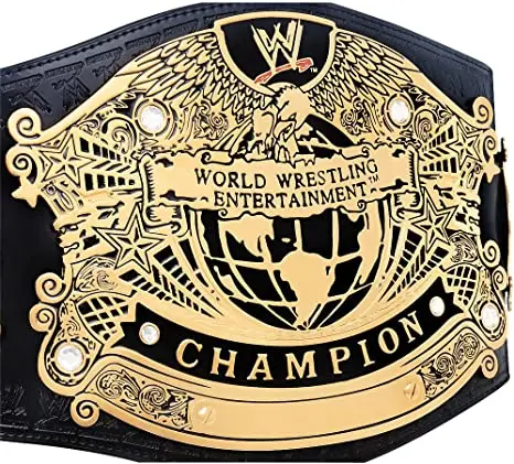 World wrestling heavyweight wwf championship belt made with high quality leather custom thickness brass 3mm plates