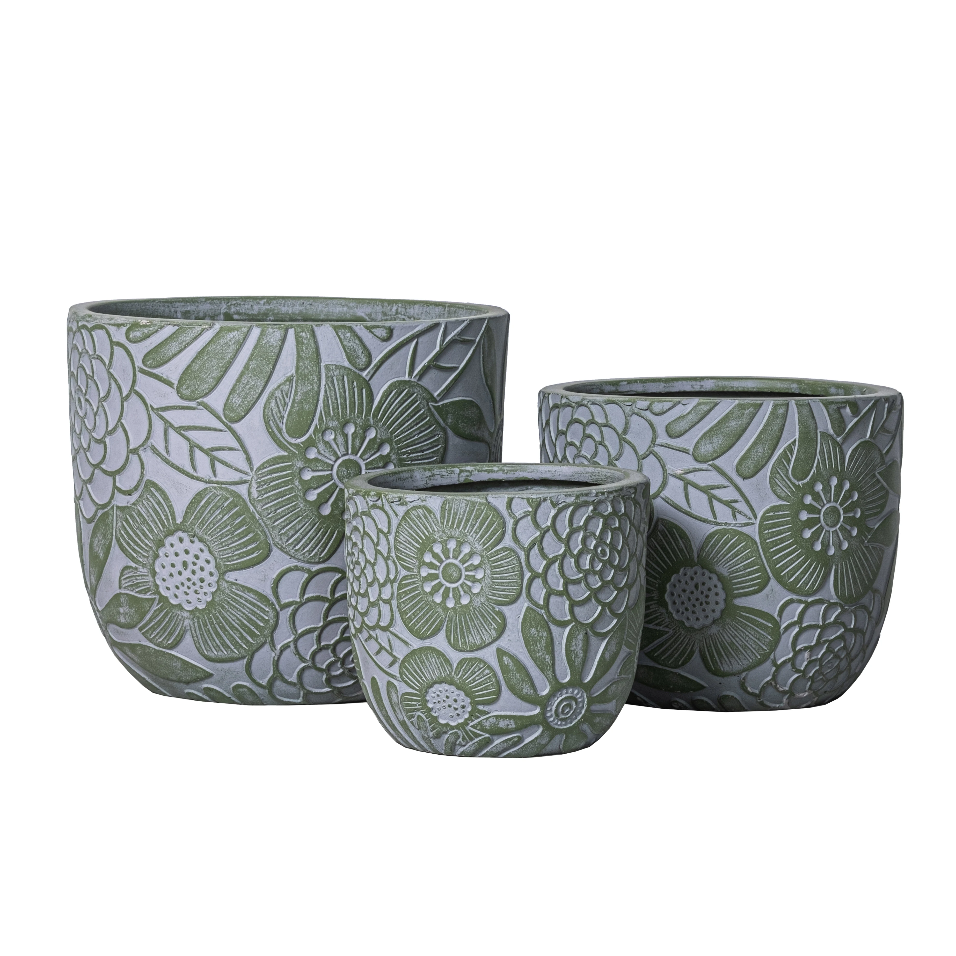 Planter for outdoor garten deko standing plant pot xxl large plastic flower pot set of 4 quality