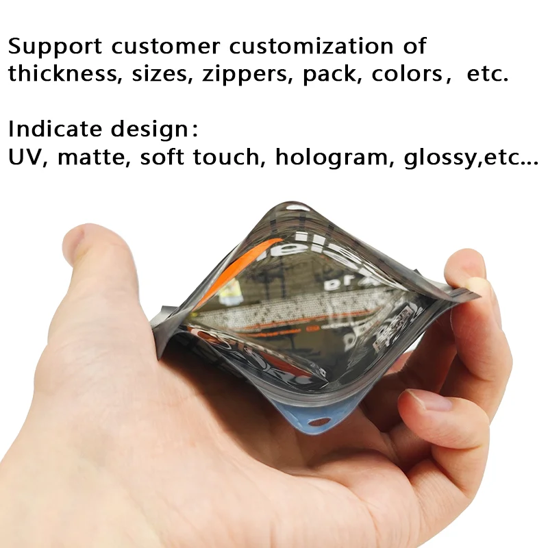 Custom 3.5g Printed Aluminum Foil Smell Proof Cookie Bags Plastic Packaging Mylar Zip Lock Bags